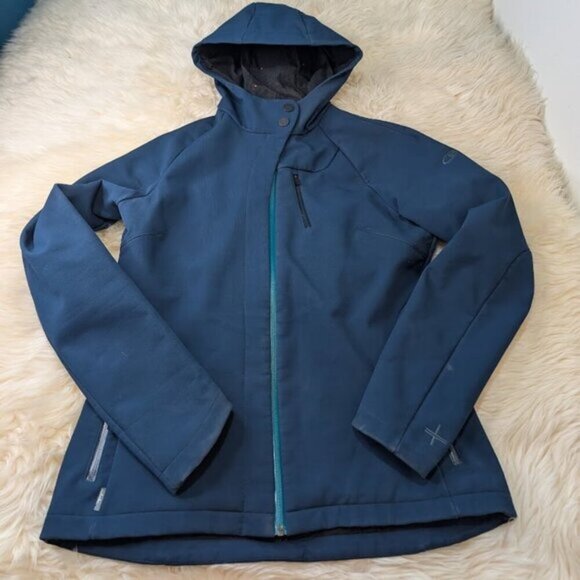 Icebreaker Merino Wool Lined Windbreaker Jacket Blue Women Size XL - Picture 1 of 10